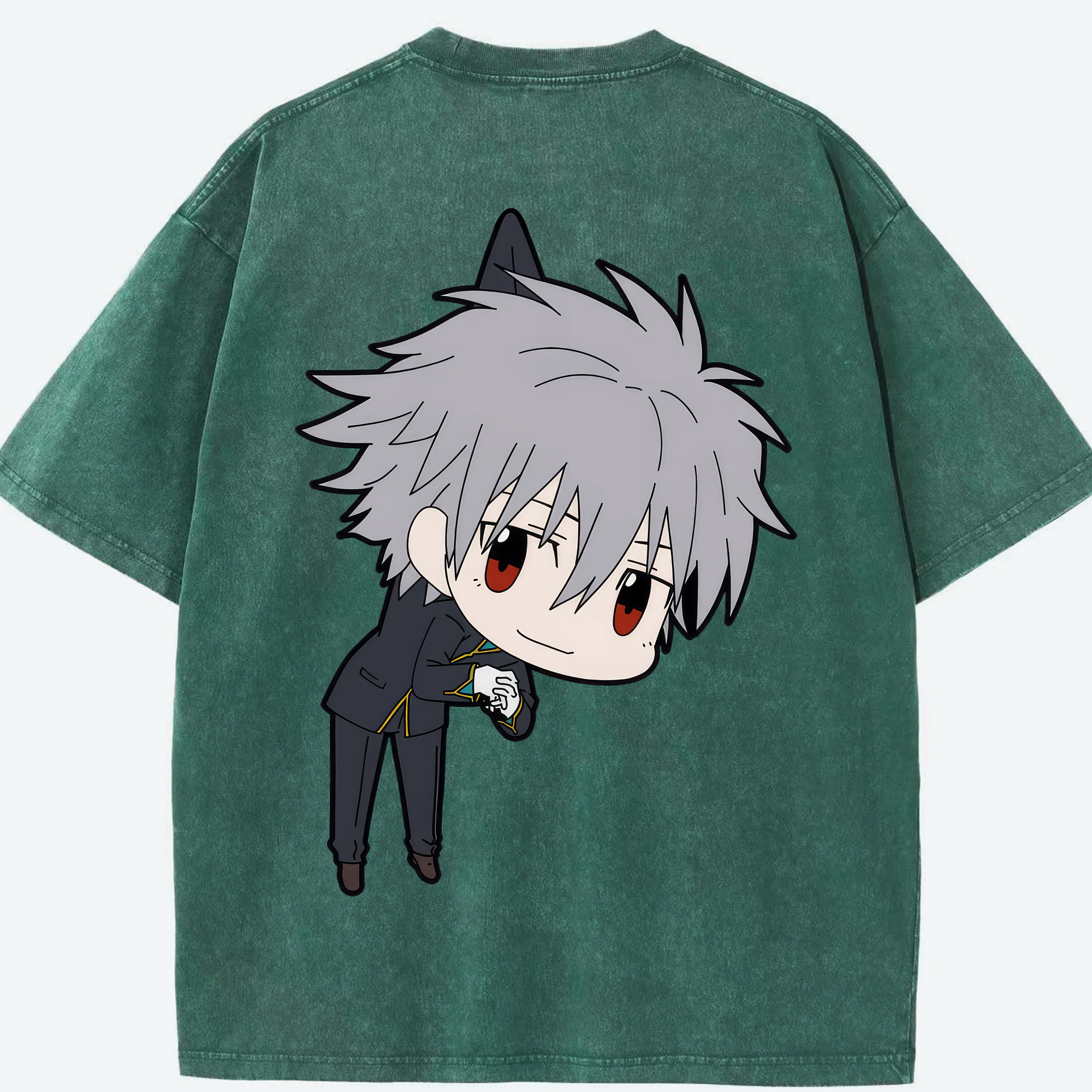 （画像用） EVA 新世紀エヴァンゲリオン 綿100% ヴィンテージ風 半袖Tシャツ（背面プリント）